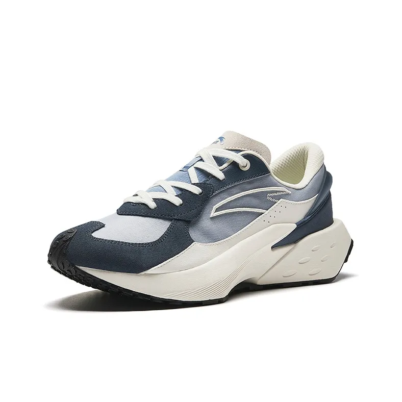Anta Rock Sugar 4 Anti Slip Wear Resistant Low Top Casual Shoes Men's Blue Gray White-1