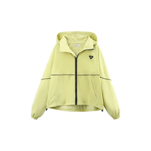 A paradise for awakening Cropped Coats Women's Yellow