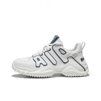 KOLUMB Cushioning, Wear Resistant Low Top Chunky Sneakers Men's White Blue