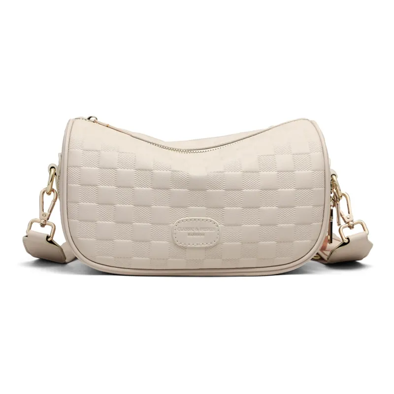 COMELY Synthetic Leather Pillow Bag Crossbody Bag Shoulder Bag Regular Women's Black/White-8