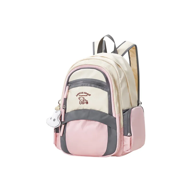 Miffy Oxford Backpack Large Size Women's Pink/Green-1