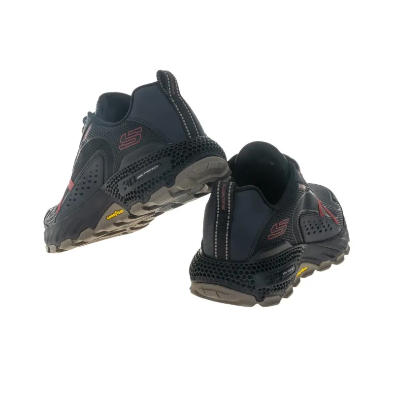 Skechers Max Protect Cushioning Wear Resistant Low Top Outdoor Shoes Men's Black-3
