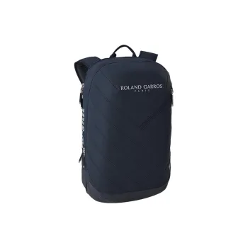 Wilson French Network Collaboration PU Backpack Unisex Black Blue