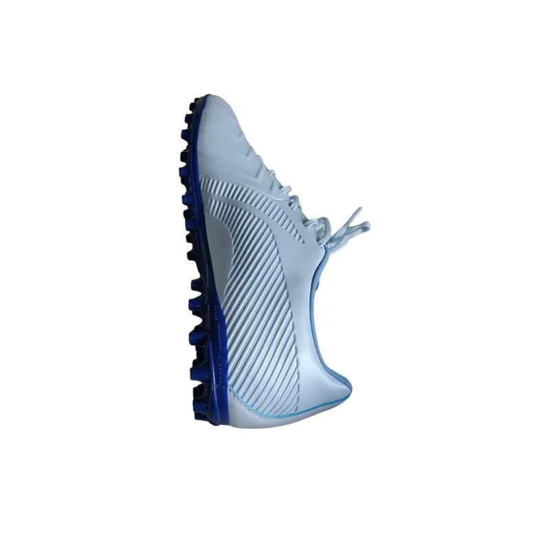 LiNing AG Rubber Short Studs Artificial Ground Cushioning Anti Slip And Wear Resistant Soccer Shoes Men's Blue White-3
