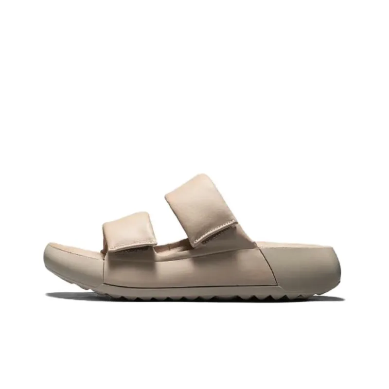 Ecco Slip Resistant Abrasion Resistant Slide Slippers Women's Coffee-0