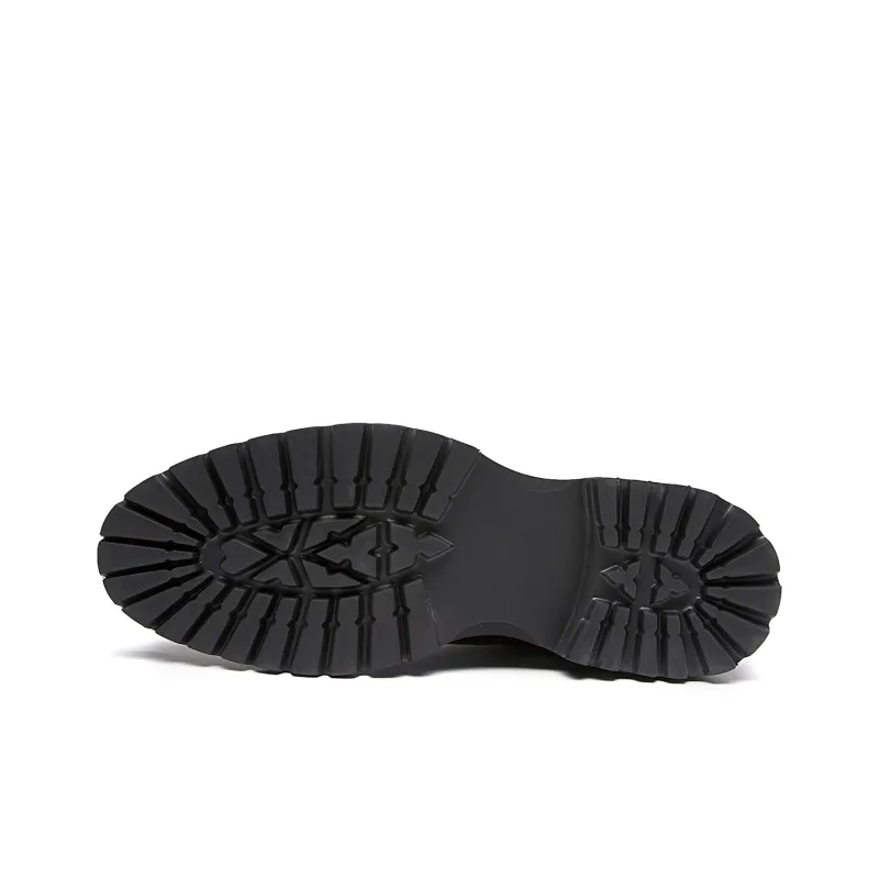 PLO CART Dress Shoes Men Low Top Black/Brown-5