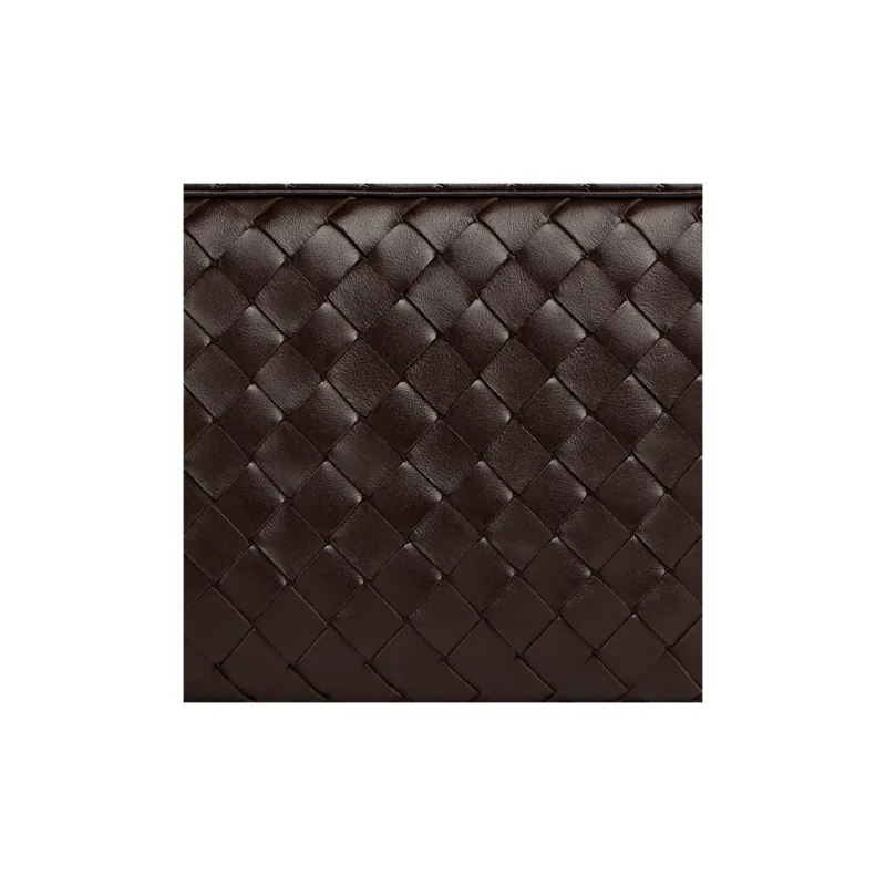 Bottega Veneta Calfskin Clutch Men's Brown-4