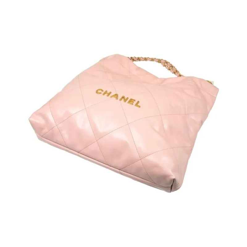 CHANEL 22Bag Cow Leather Bucket Bag, Handbag, Shoulder Bag Medium Size Women's Cherry Blossom Pink-3