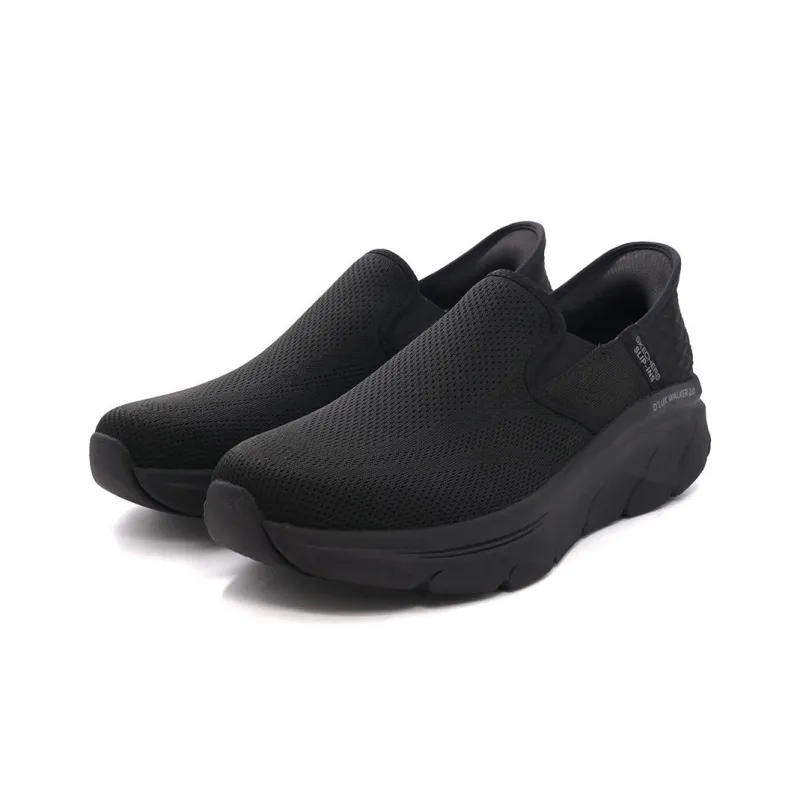 Skechers D'lux Walker Hands Free Slip Ins Lightweight Low Top Casual Shoes Men's All Black-3
