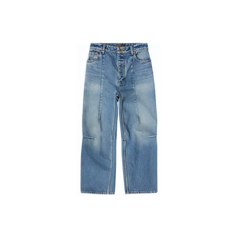 Balenciaga Jeans Loose Fit Style Women's Light Blue-0