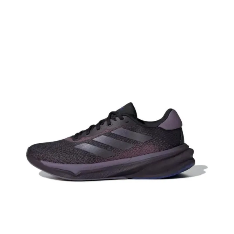 Adidas Supernova 2 Cushioning, Wear Resistant Low Top Running Shoes Women's Black Purple-0