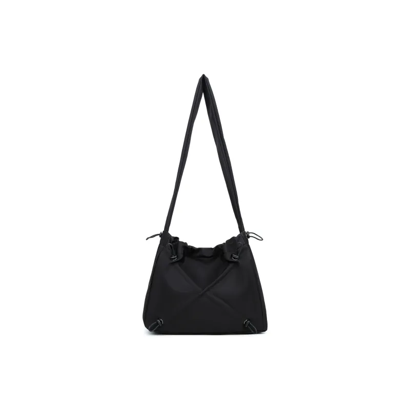 UNITE STAR Nylon Tote Bag Shopping Bag Crossbody Bag Shoulder Bag Unisex Black/Green-8