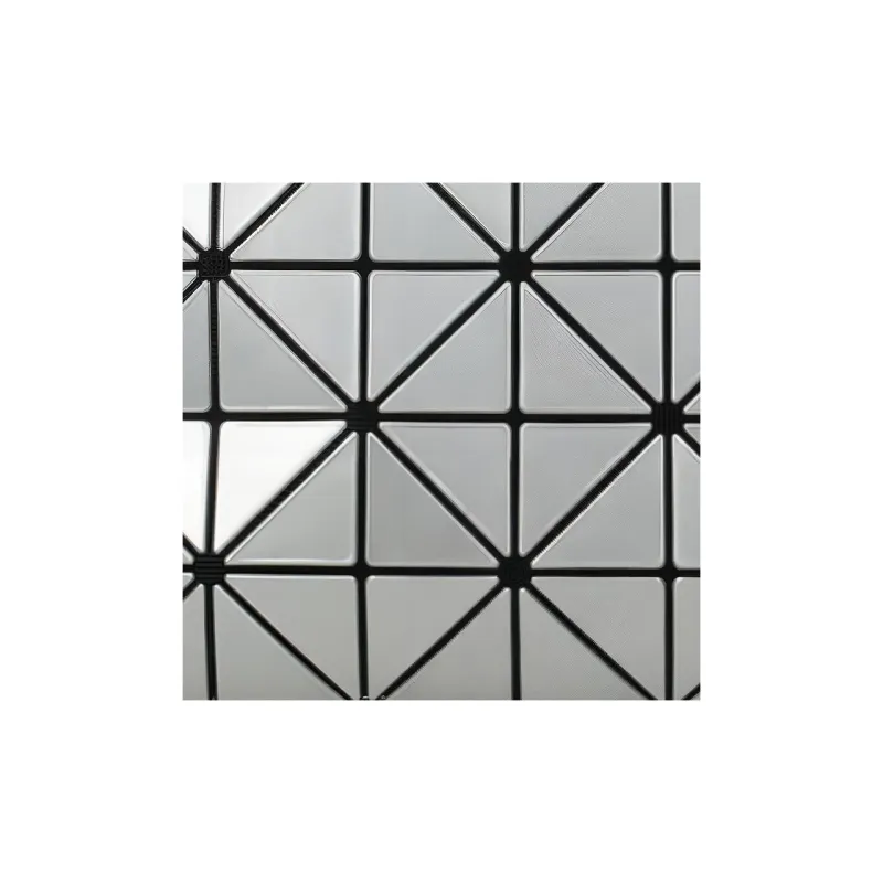 ISSEY MIYAKE Lucent One Tone Plastic Clutch Women's Silver-3