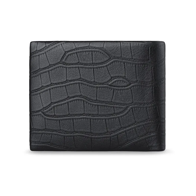 SEPTWOLVES Top Grain Sheepskin Wallets With Money Clip Unisex Black-30