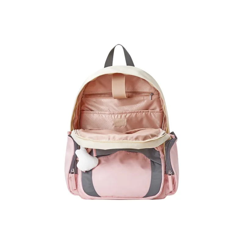 Miffy Oxford Backpack Large Size Women's Pink/Green-4