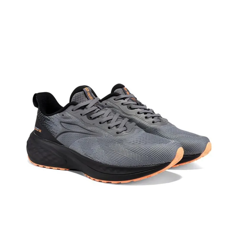 361° Wear resistant And Lightweight Low Top Running Shoes Men's Gray Orange-3