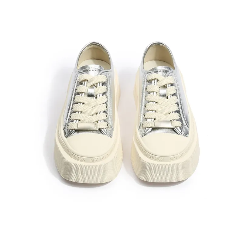 CENTRAL&KITTY Lightweight And Breathable Low-Top Skateboard Shoes Women's-6
