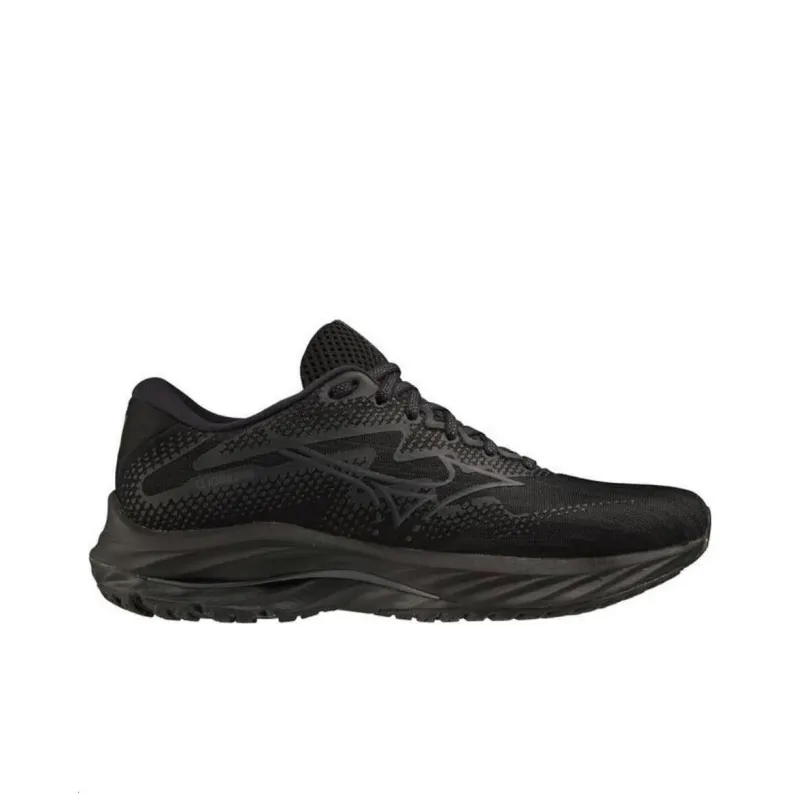 Mizuno Women's Wave Rider 27 Super Wide 'Black Ebony' Women's-1