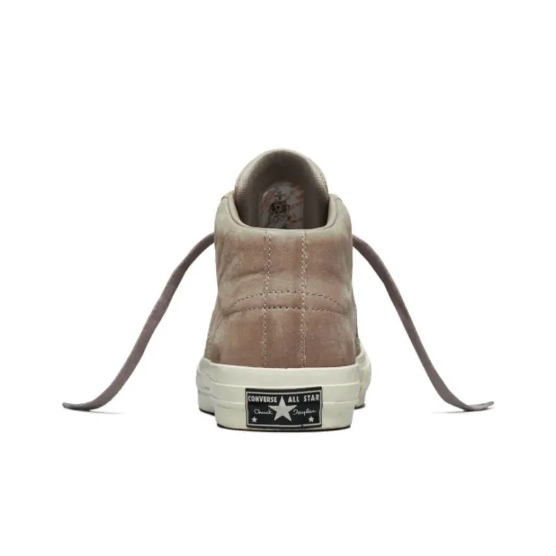 Converse One Star Leather Mid Brown Non-slip Lightweight Mid-Top Skateboard Shoes Unisex Brown-3