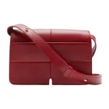 Burberry Calfskin Shoulder Bag Crossbody Bag Women's Gemstone Red