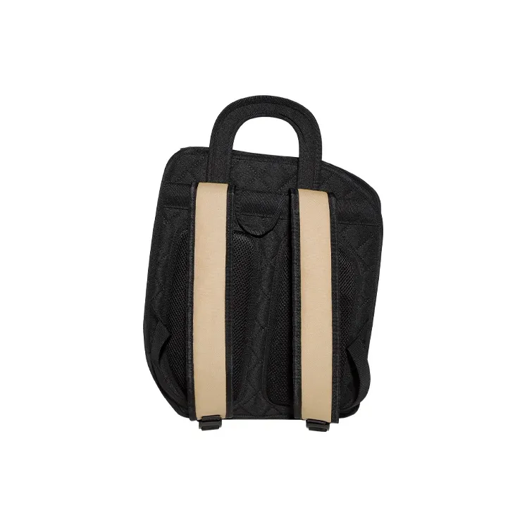 JumpFromPaper Polyester Backpack College Expansion Edition Large Size Unisex Pink/Ecru/Black-5