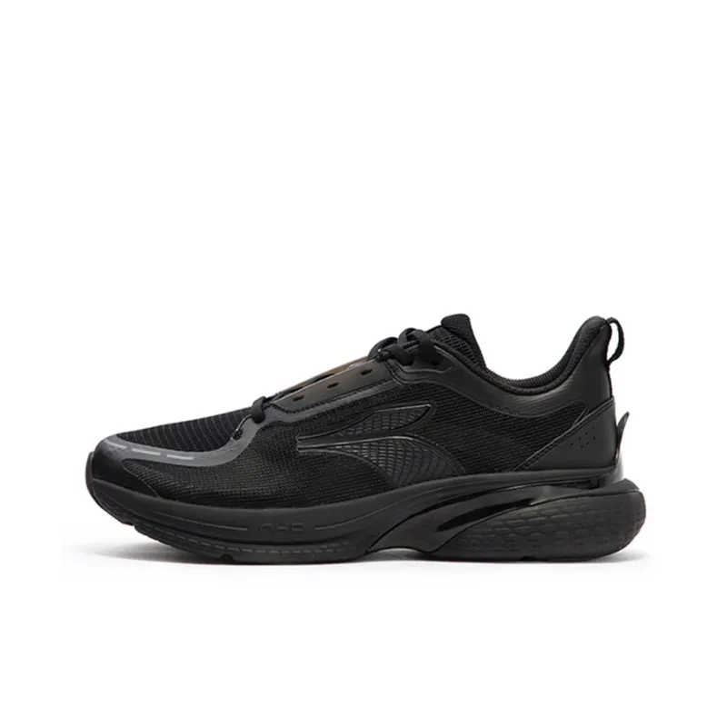 361° Dog Walking Shoes 2.0 Cushioning Anti Slip Wear Resistant Breathability Low Top Running Shoes Men's Obsidian Black-0