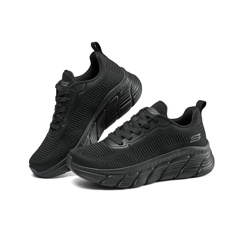Skechers BOBS B FLEX HI Abrasion Resistant Low Top Casual Shoes Women's Black-4