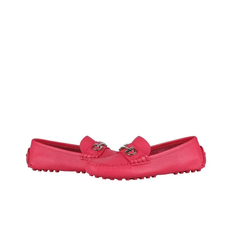 FERRAGAMO Buckle-detail Leather Loafers-2