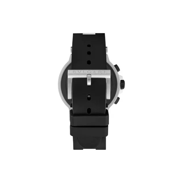 BVLGARI BVLGARI∙BVLGARI Collection Wrist Watch Mechanical Movement Rubber Strap 40mm White Dial Men's Watches 103382-4