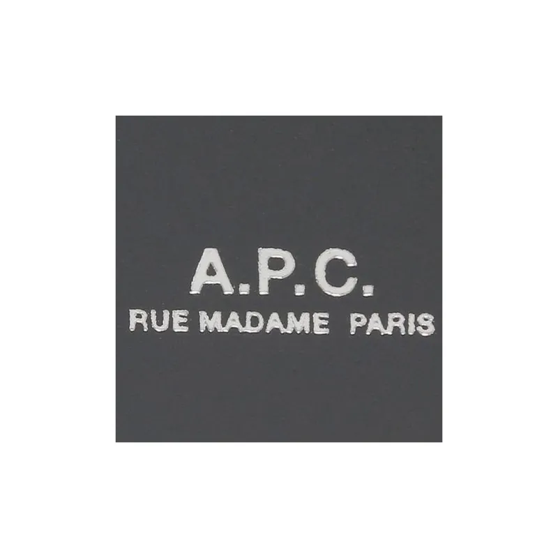 A.P.C Leather Wallet Men's Gray-7