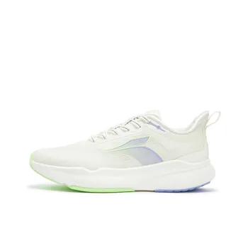 361° Semi Marathon Cushioning Anti Slip Wear Resistant Breathability Low Top Running Shoes Women's Feather White