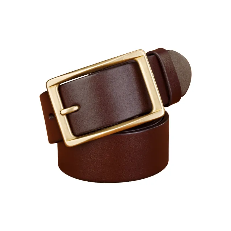 Cows Reign Single Layer Top Grain Cow Leather Leather Belts Men's Width 3.7CM-4