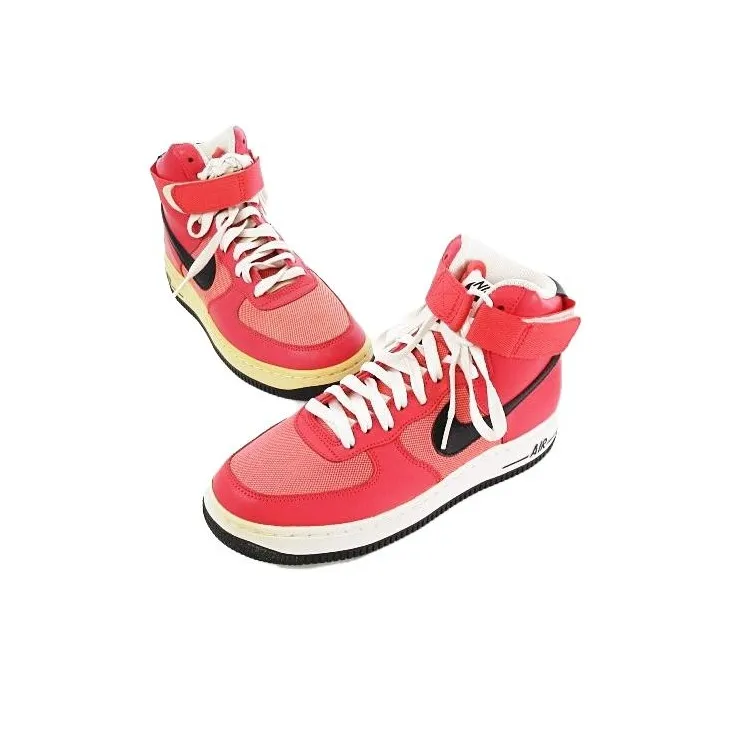 Nike Air Force 1 High Solar Red/Black White Women's-2