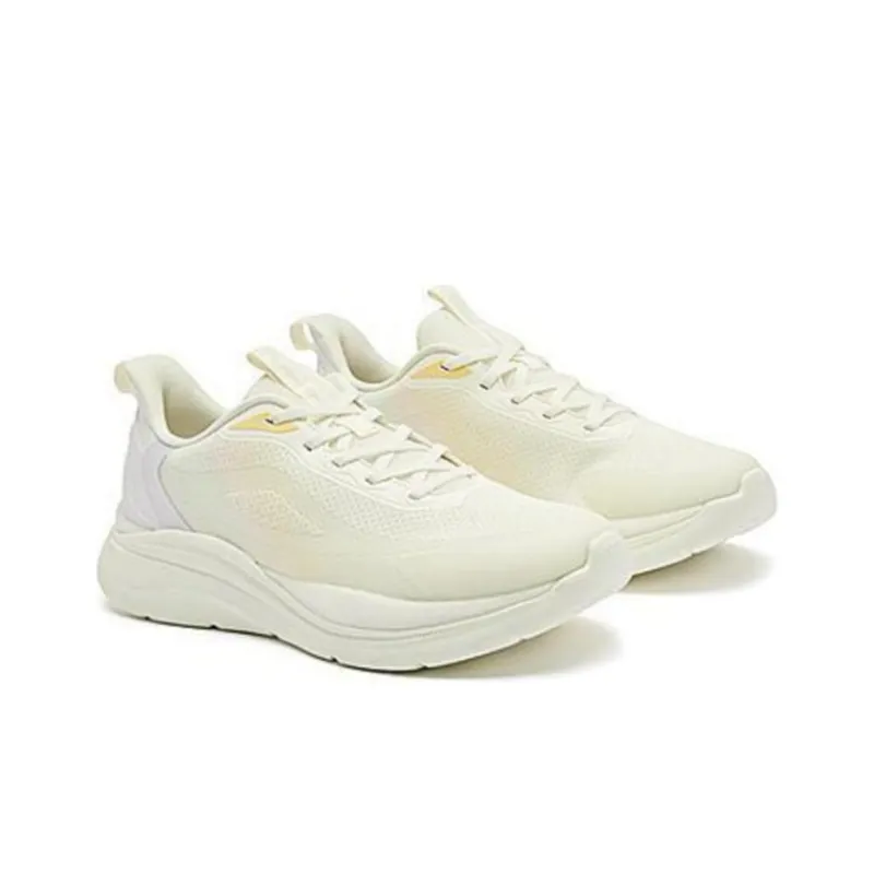 QIAODAN Wear-resistant And Lightweight Low-Top Running Shoes Women's Beige Purple-3