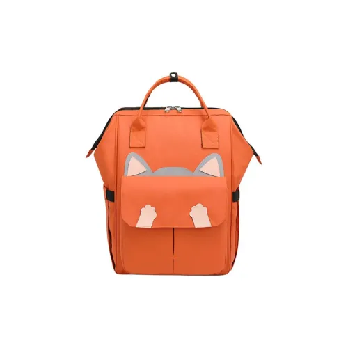 Gu Shang Lai Backpacks Orange Red