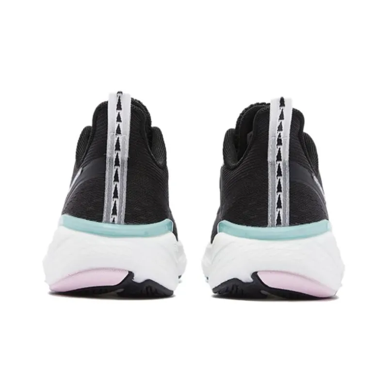 QIAODAN Flying Shadow Team1.0 Anti Slip Wear Resistant Low Top Running Shoes Women's Black Pink-5