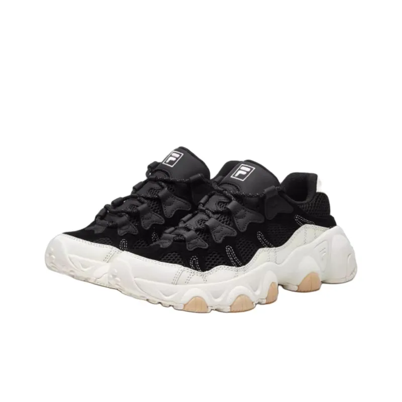 FILA FUSION Jagger Cushioned Slip Resistant Low Top Casual Shoes Women's Black-3