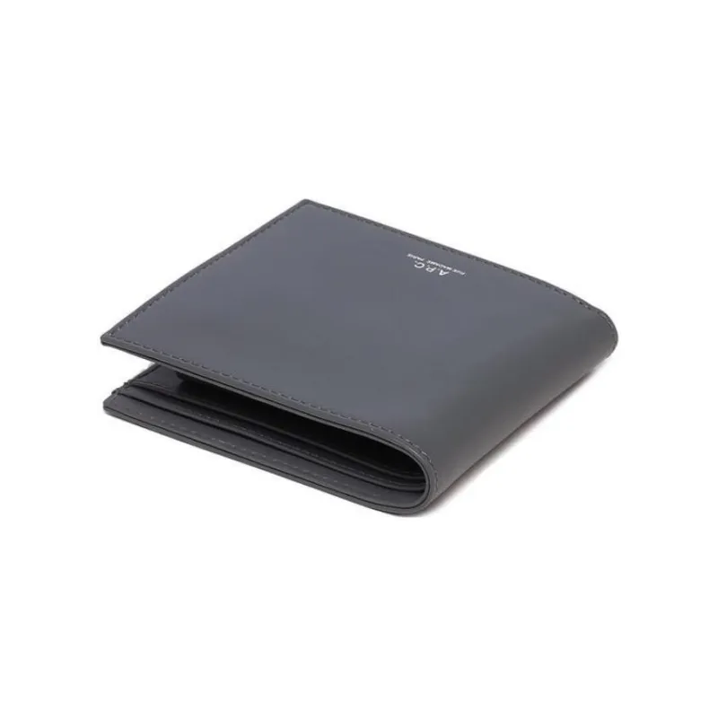 A.P.C Leather Wallet Men's Gray-3