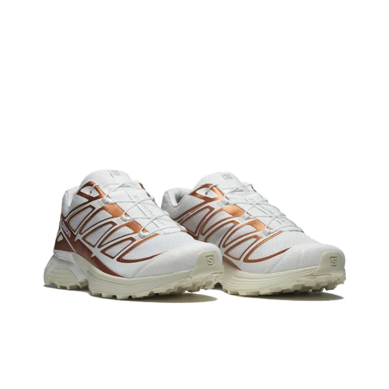 SALOMON XT Pathway Metallic Sneakers 'White Ftw Copper Almond Milk'-2
