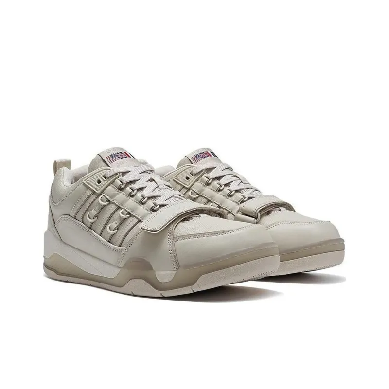KSWISS Slip Resistant Shock Absorbers Low Top Skateboard Shoes Unisex Beige-3