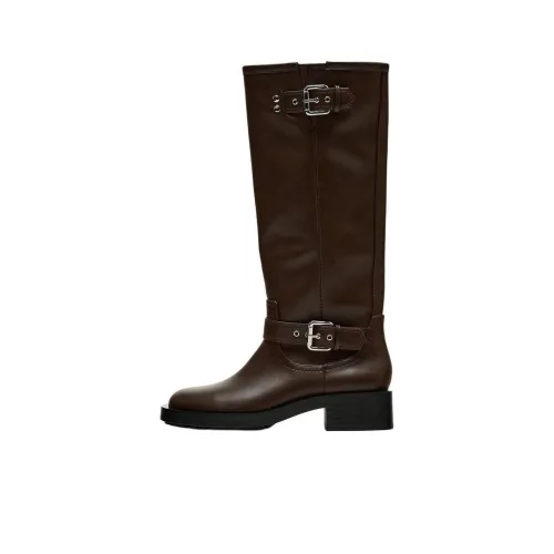 ZARA Knee-high Boots Women's Brown