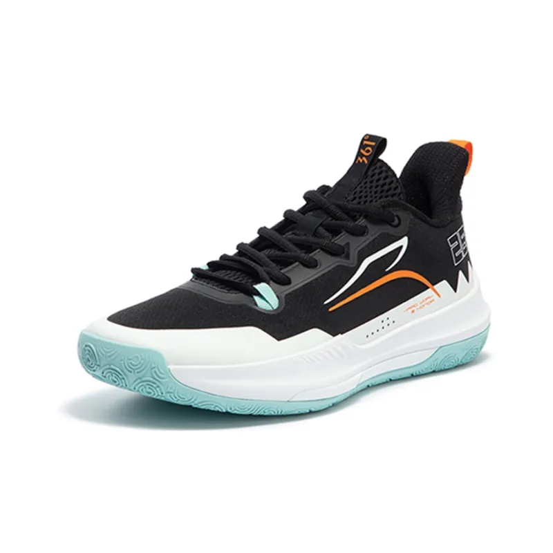 361° DVD Team Basketball Shoes Men Low Top Black/White-1