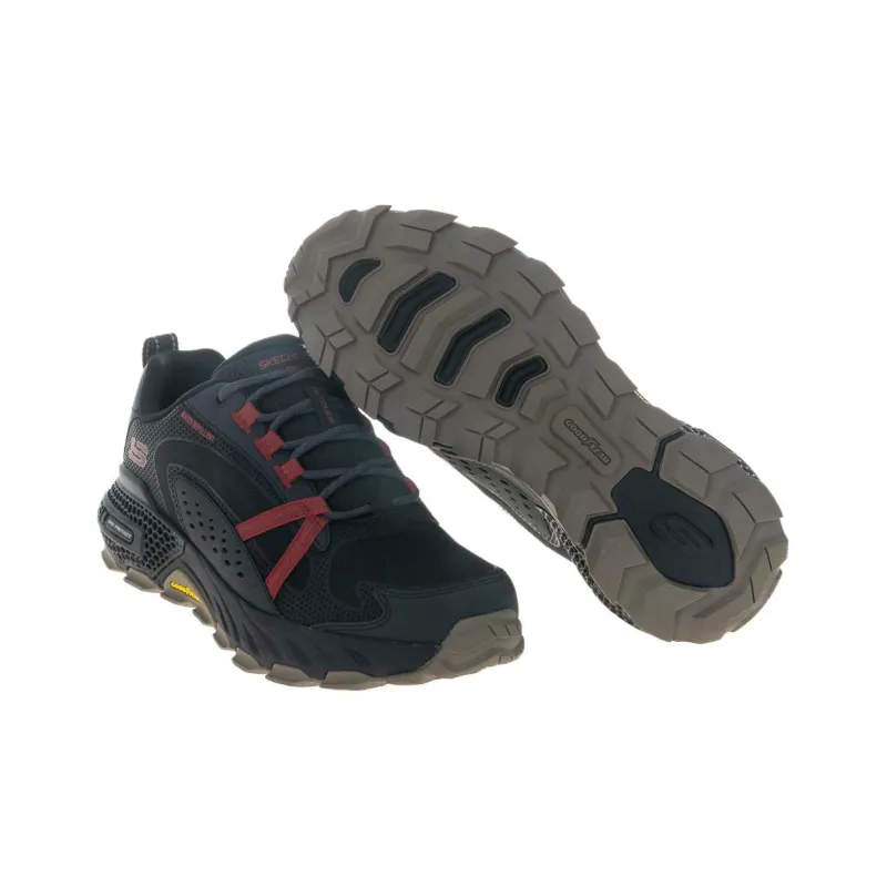 Skechers Max Protect Cushioning Wear Resistant Low Top Outdoor Shoes Men's Black-4