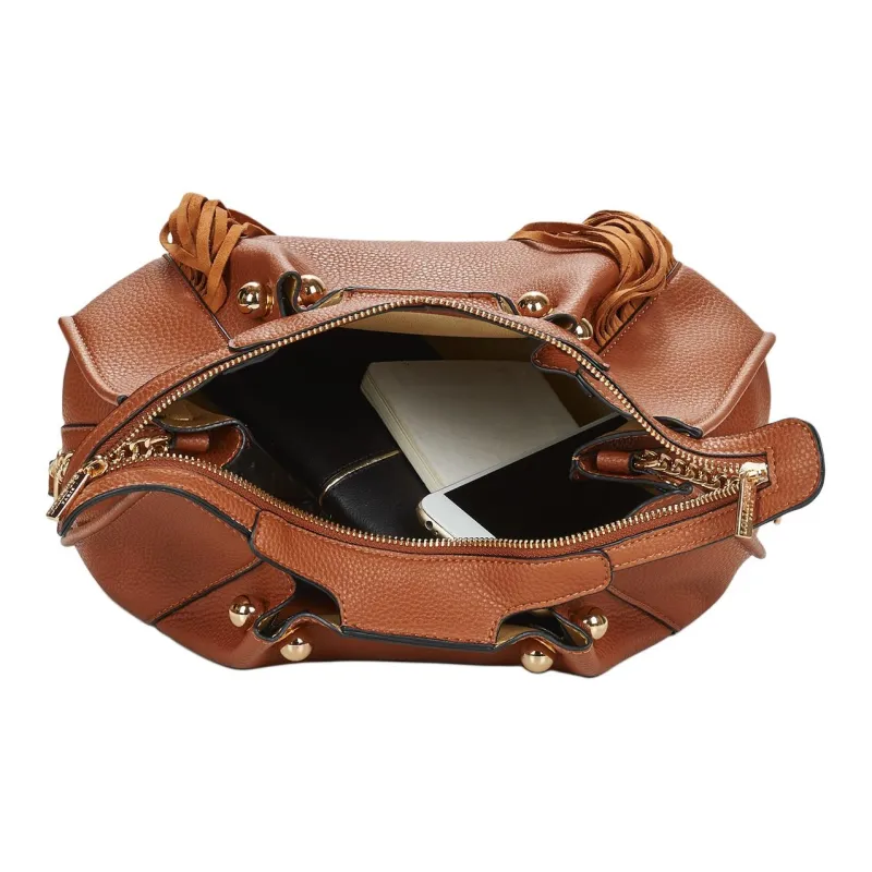 LOLLiPOPS Synthetic Shoulder Bag, Crossbody Bag Medium Size Women's Brown-4