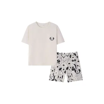Sha Qian Pajama Set Summer Women's Champagne