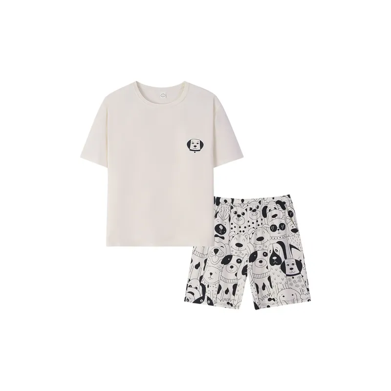 Sha Qian Pajama Set Summer Women's Champagne-0
