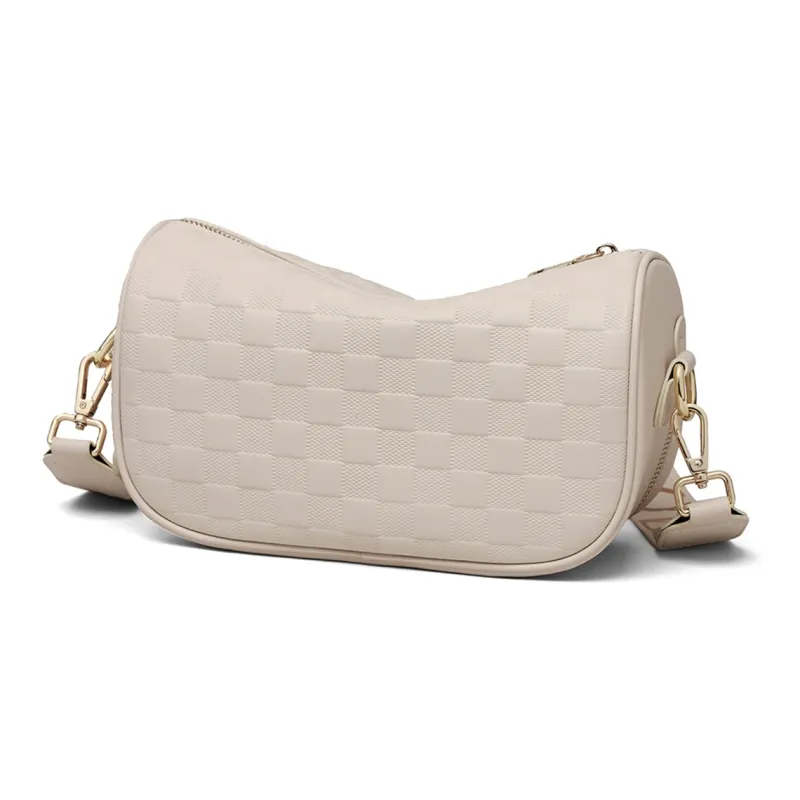 COMELY Synthetic Leather Pillow Bag Crossbody Bag Shoulder Bag Regular Women's Black/White-7