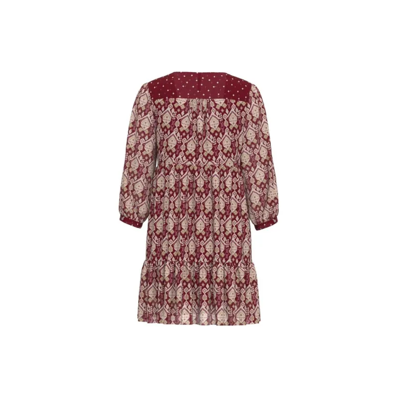 Pepe Jeans Long Sleeved Dresses Women's Red-1