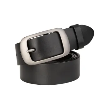 Cows Reign Unisex Pin Buckle Genuine Leather Belt Head Layer Pants Belt Cow Leather Leather Belts Unisex Width 3.4cm
