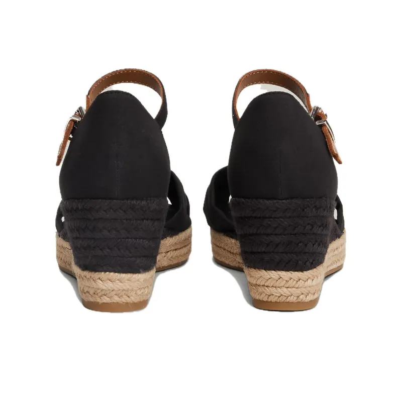 Tommy Hilfiger One Strap Sandals 7cm Women's Black-3